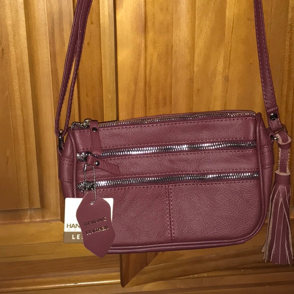 New with tag leather crossbody